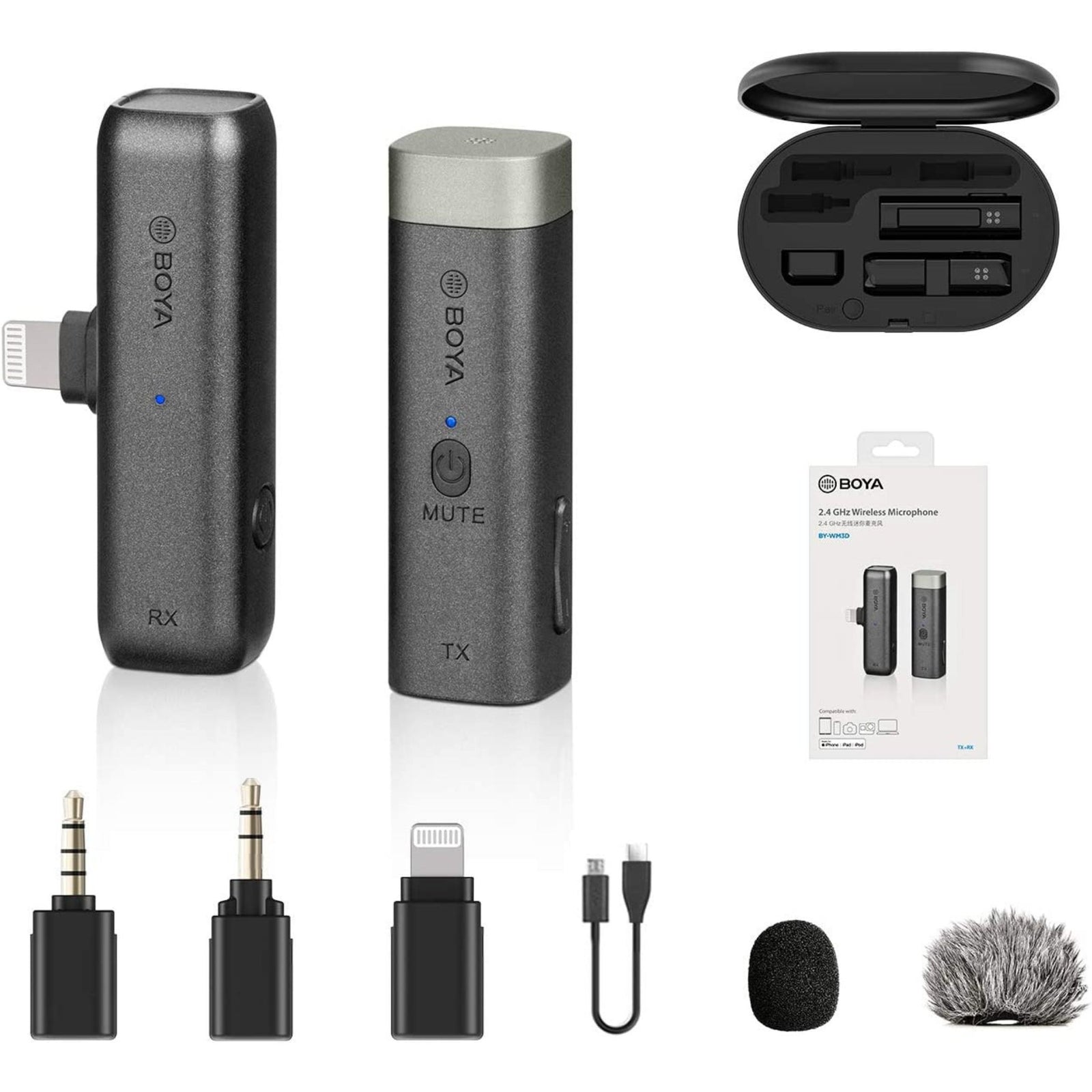 BOYA BY-WM3D 2.4GHz Wireless Microphone