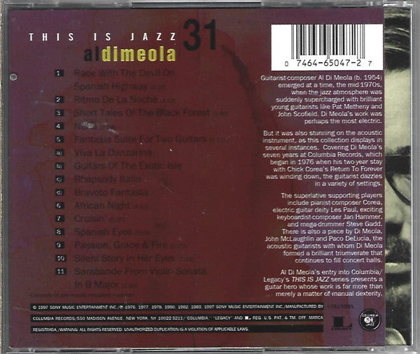 Al Di Meola – This Is Jazz Volume 31 (Used) (Mint Condition)