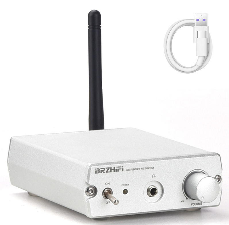 BRZHIFI Bluetooth Audio Power Amplifier & Receiver DAC-BR20-B